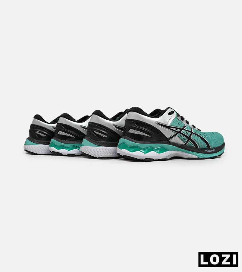 کتانی مردانه و زنانه سبز نقره ای ASICS GEL-KAYANO 27 مدل 6109