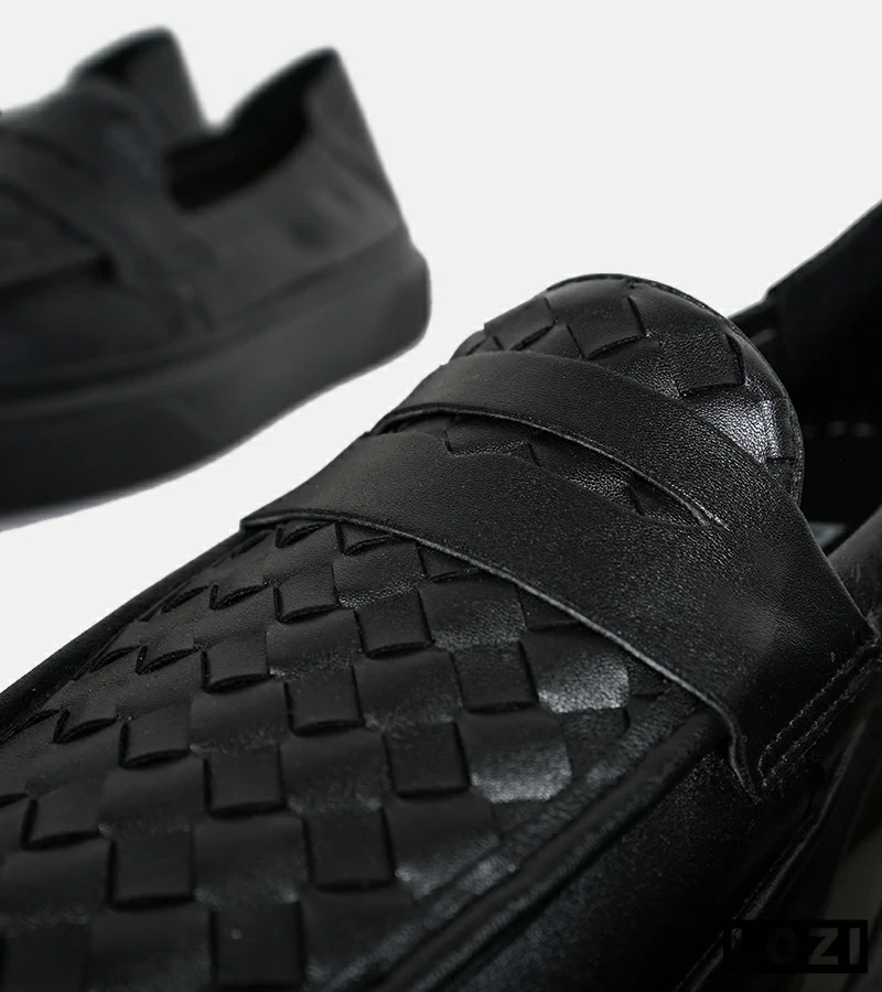 کالج مردانه مشکی Bottega Veneta مدل 6968
