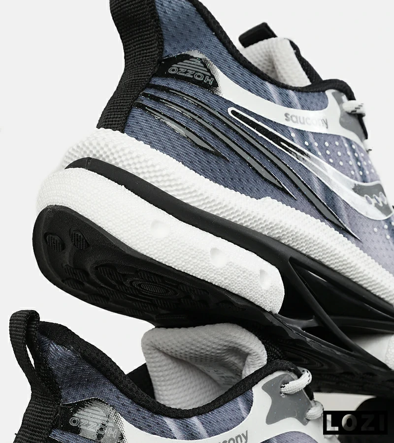 کفش کتانی سفید خاکستری Saucony Axon 3 مدل 7404