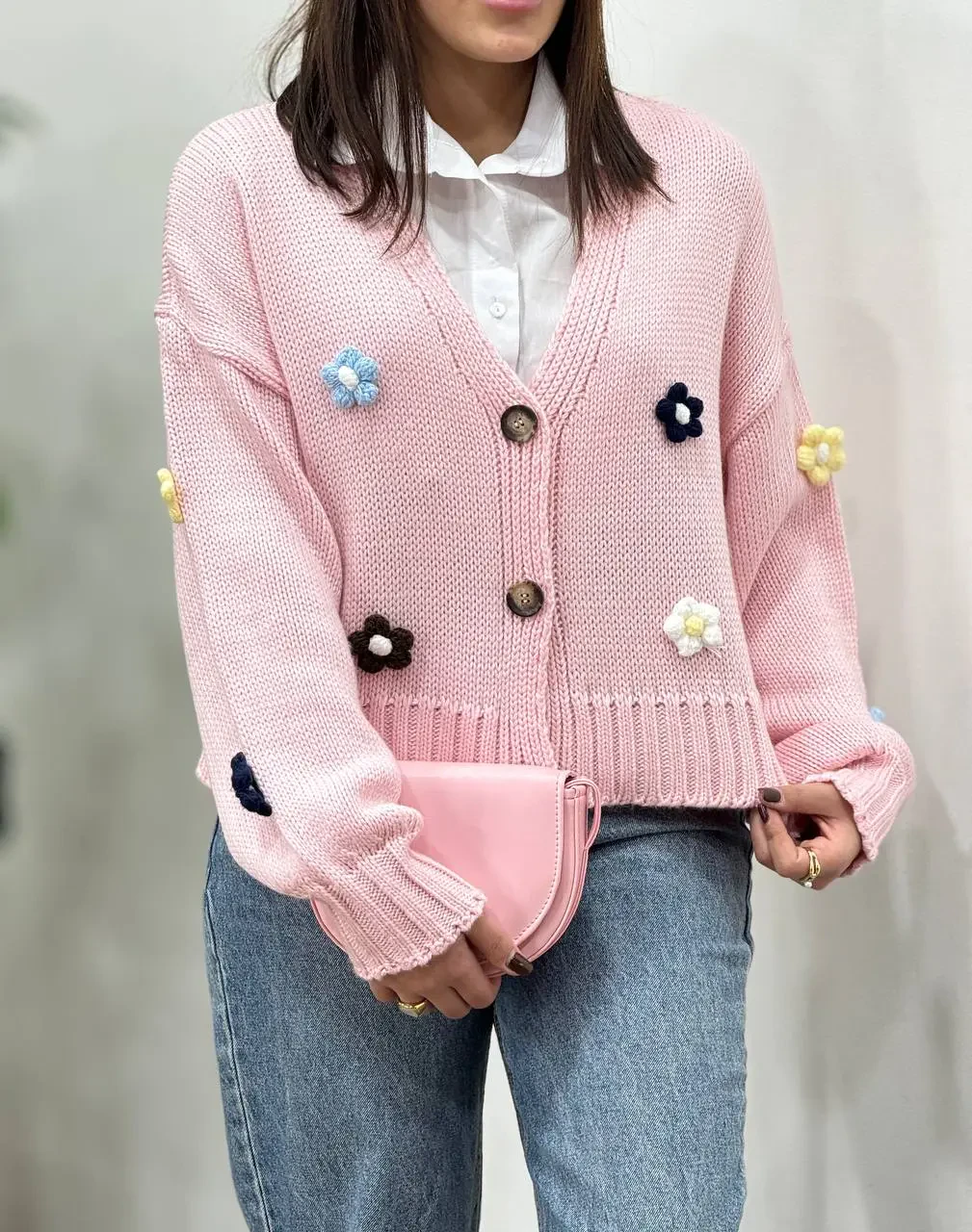 بافت جلو دکمه ترک نازگل 1