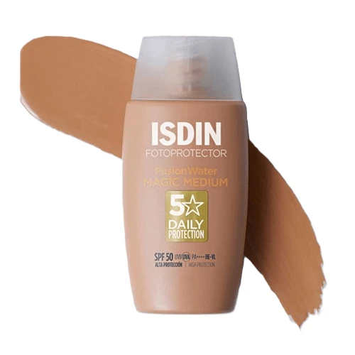 ضد آفتاب SPF 50 فیوژن واتر مجیک ایزدین رنگ مدیوم 50 میل