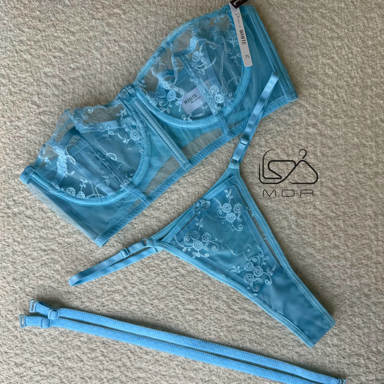 ست شورت و سوتین کاپ A برند وایت لیدی