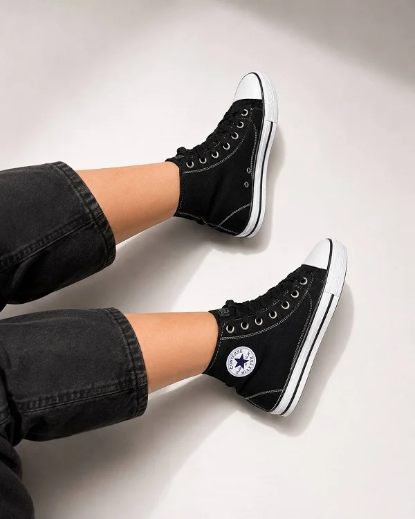 کفش کانورس All Star Chuck Taylor ساق‌دار مشکی
