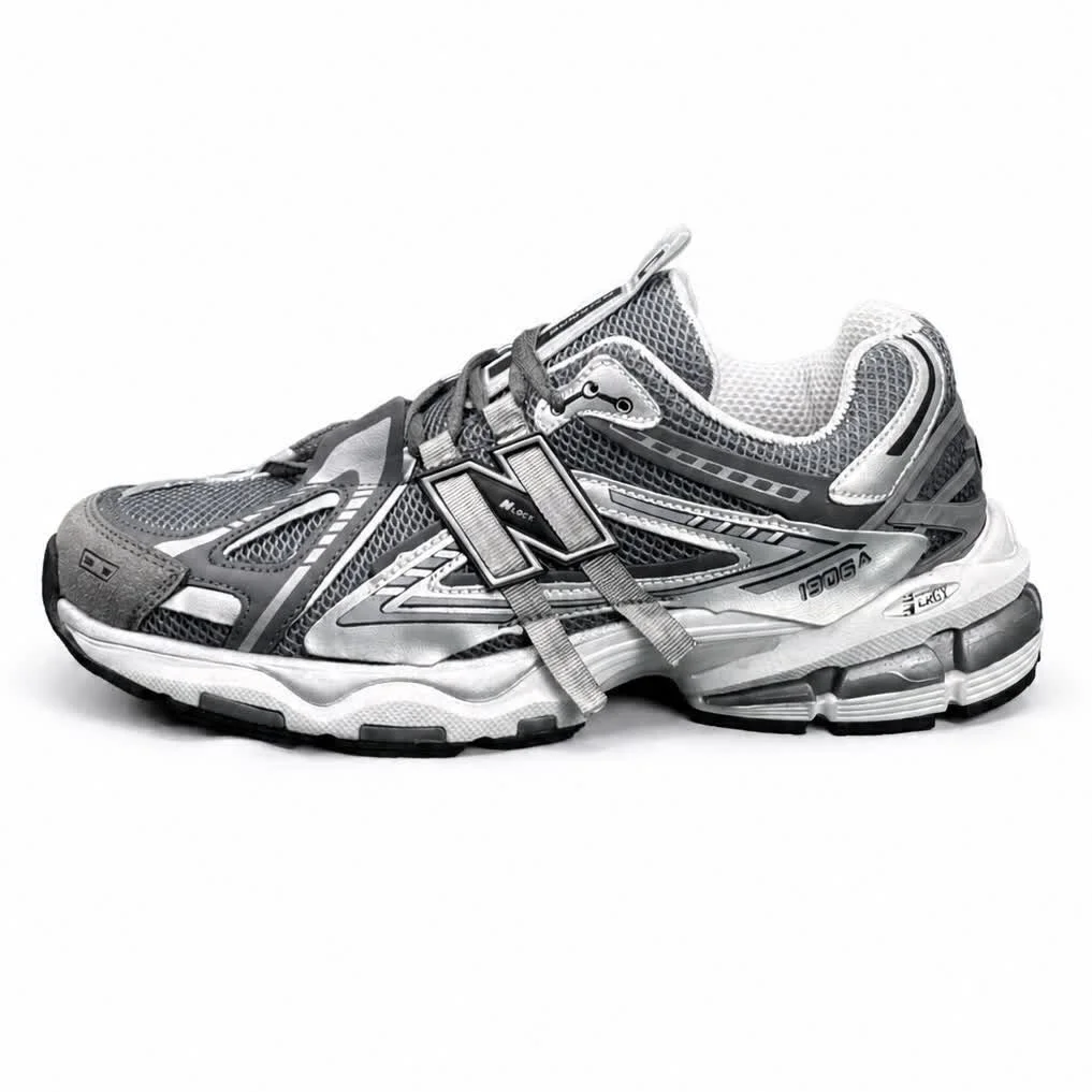 کتانی مردانه نیوبالانس 1906 طوسی سفید New BALANCE 1906A