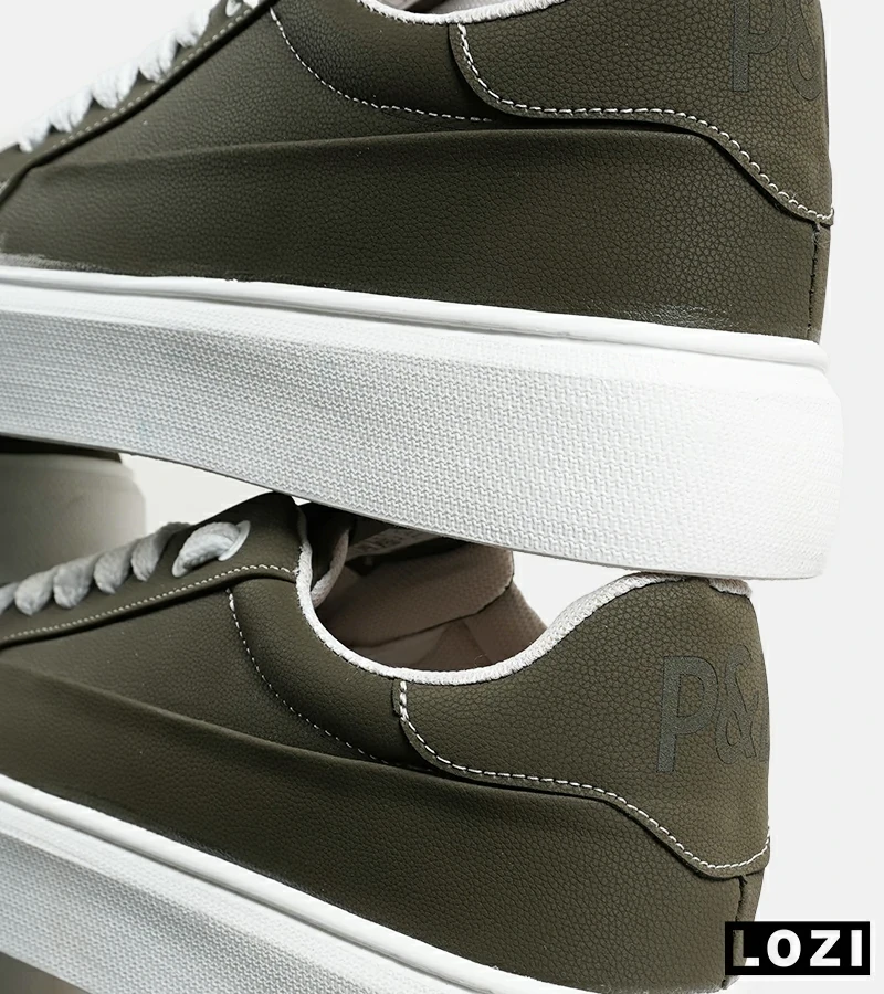 کفش اسنیکرزمردانه زیتونی PULL & BEAR مدل 7131