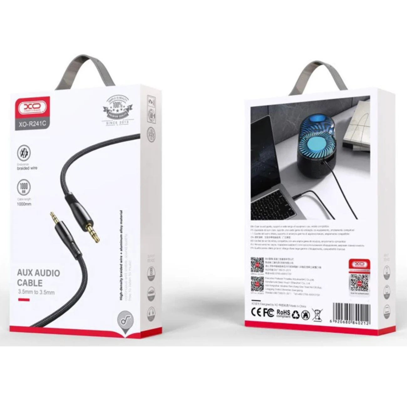 کابل صدا AUX ایکس او XO مدل R241C طول 1 متر