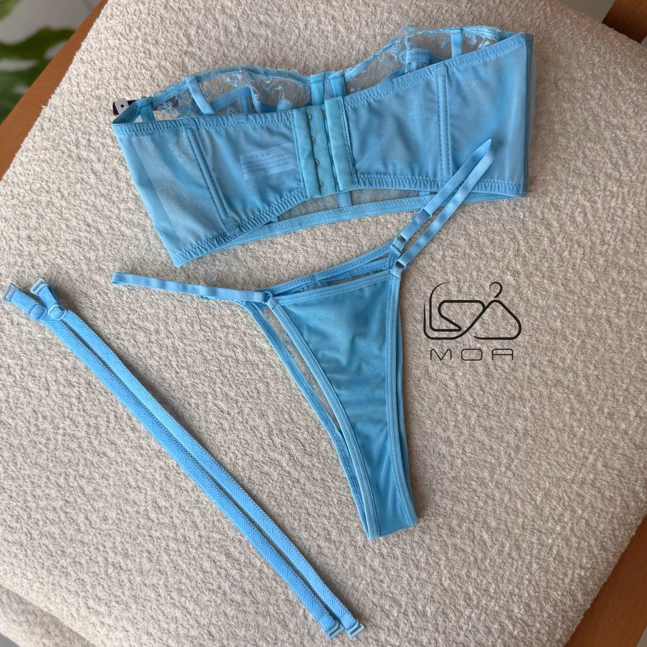 ست شورت و سوتین کاپ A برند وایت لیدی