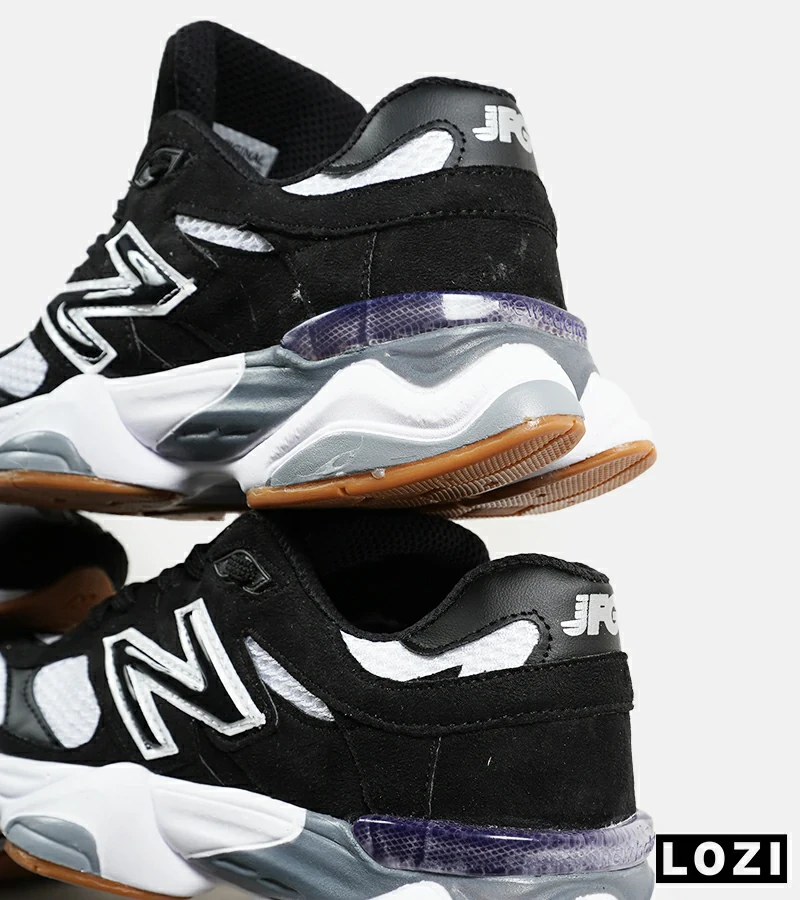 کفش کتانی مردانه و زنانه مشکی سفید طوسی NEW BALANCE 9060 مدل 7097