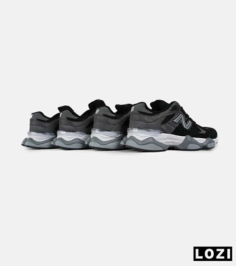 کفش کتانی مردانه و زنانه مشکی طوسی NEW BALANCE 9060 مدل 7259