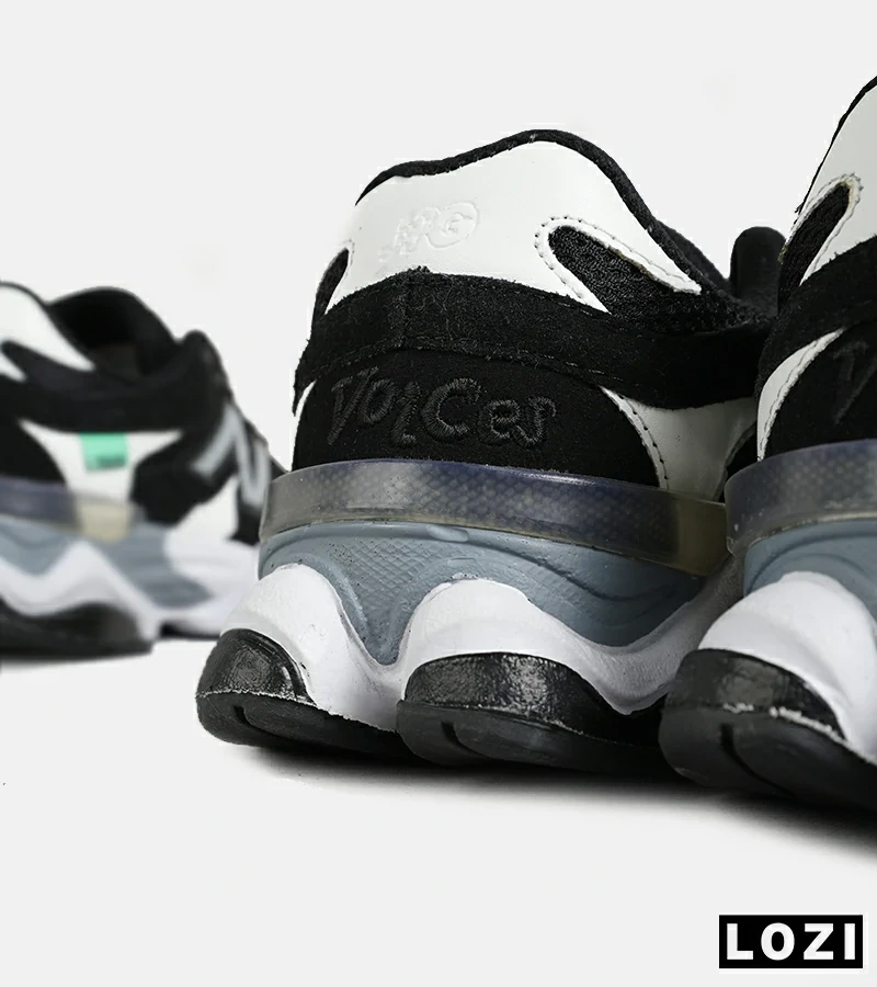 کفش کتانی مردانه و زنانه مشکی سفید NEW BALANCE 9060 مدل 7320
