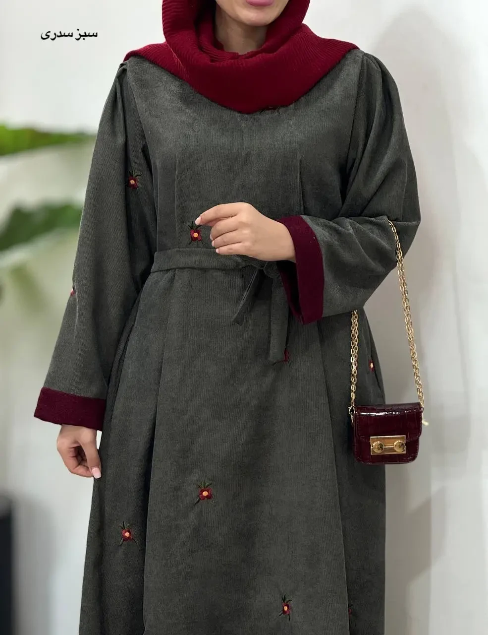 پیراهن مانتویی گلدوزی بهین 1