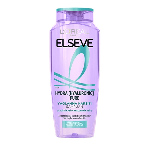 شامپو لورال مدل هیدرا پیور هیالورونیک برای موهای چرب 300 میل