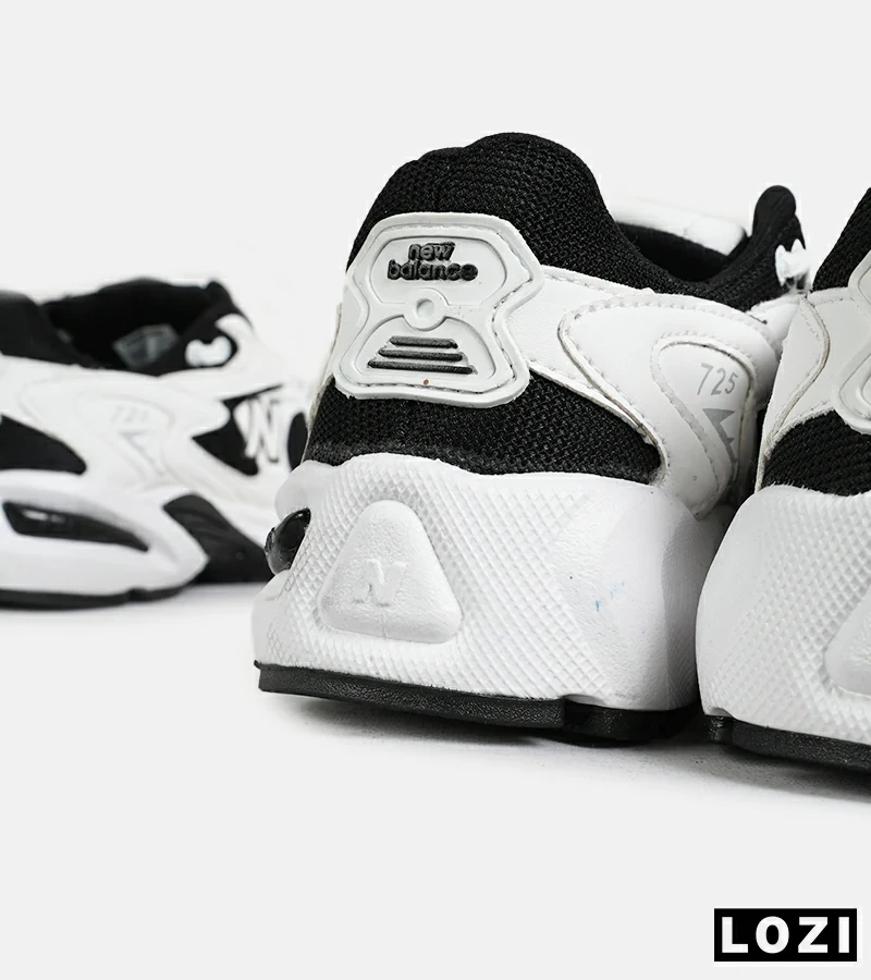 کفش کتانی مردانه و زنانه سفید مشکی NEW BALANCE 725 مدل 7270