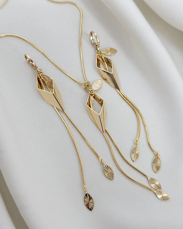 نیم ست آویز لوزی ژوپینگ