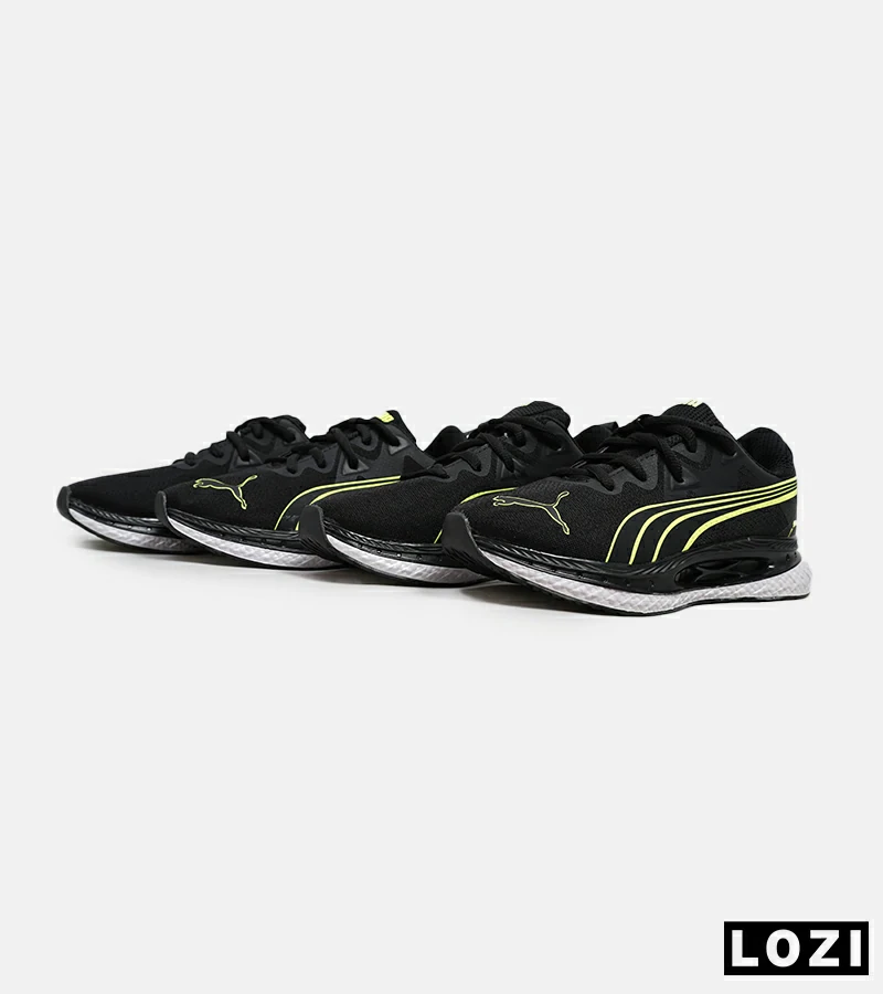 کفش کتانی ورزشی مردانه و زنانه مشکی سبز PUMA مدل 5442