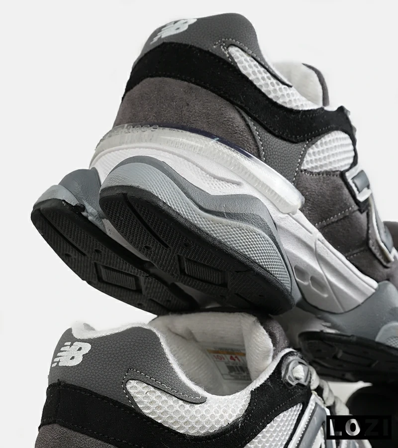 کفش کتانی مردانه و زنانه طوسی مشکی سفید NEW BALANCE 9060 مدل 7308