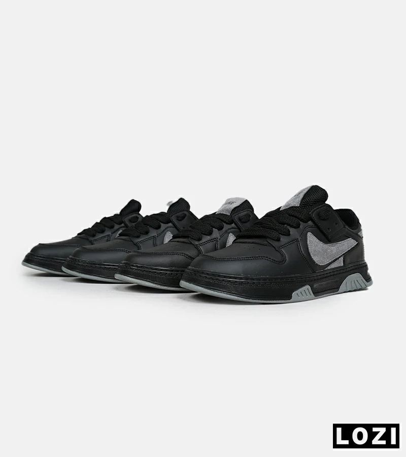 کفش کتانی مردانه و زنانه مشکی طوسی نایک NIKE AIR FORCE مدل 6426