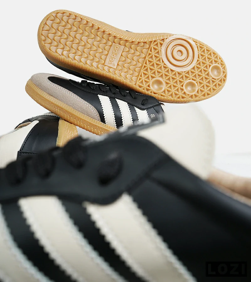 کفش کتانی مردانه و زنانه مشکی کرم ADIDAS Samba مدل 7294