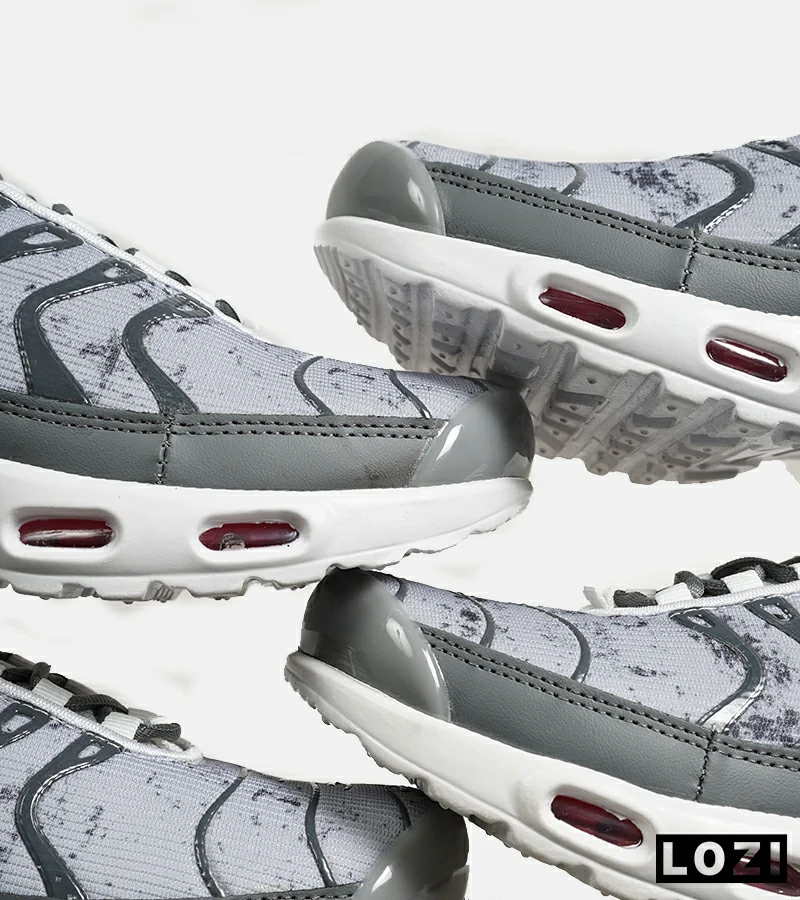 کفش کتانی مردانه و زنانه سفید طوسی NIKE AirMax Plus TN Ultra مدل 7031