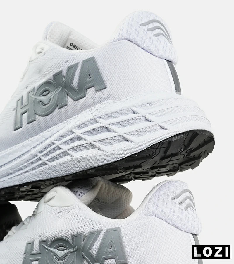 کفش کتانی سفید طوسی HOKA مدل 7334