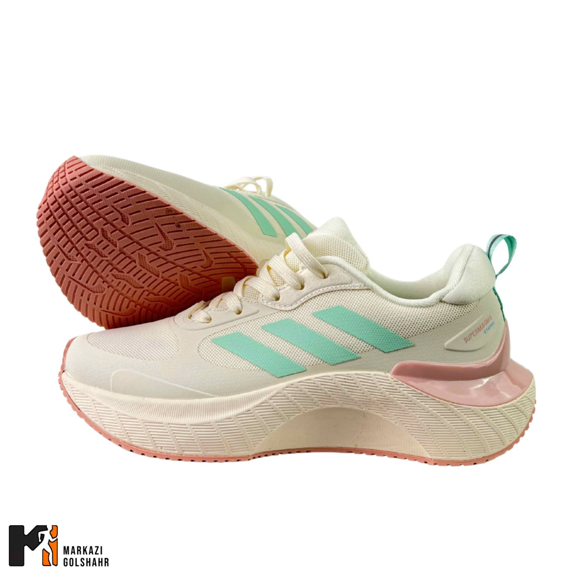 کفش زنانه آدیداس مدل super magma کرم صورتی