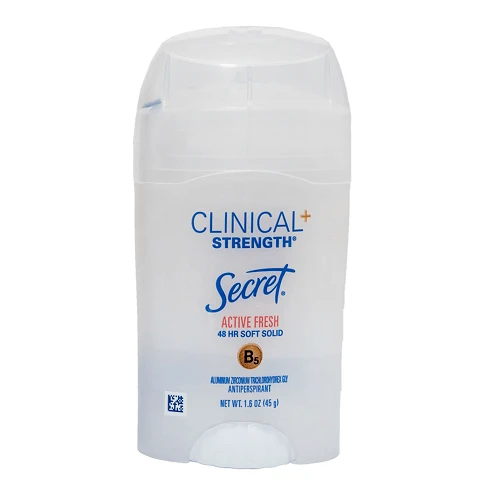 مام صابونی بدون رایحه کلینیکال Active fresh سکرت 45 گرم