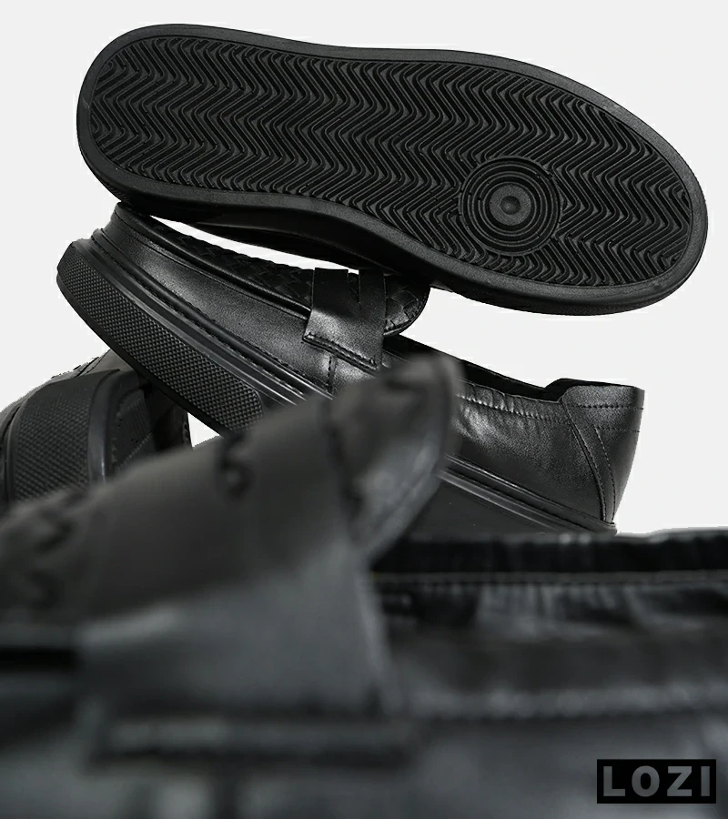 کالج مردانه مشکی Bottega Veneta مدل 6968