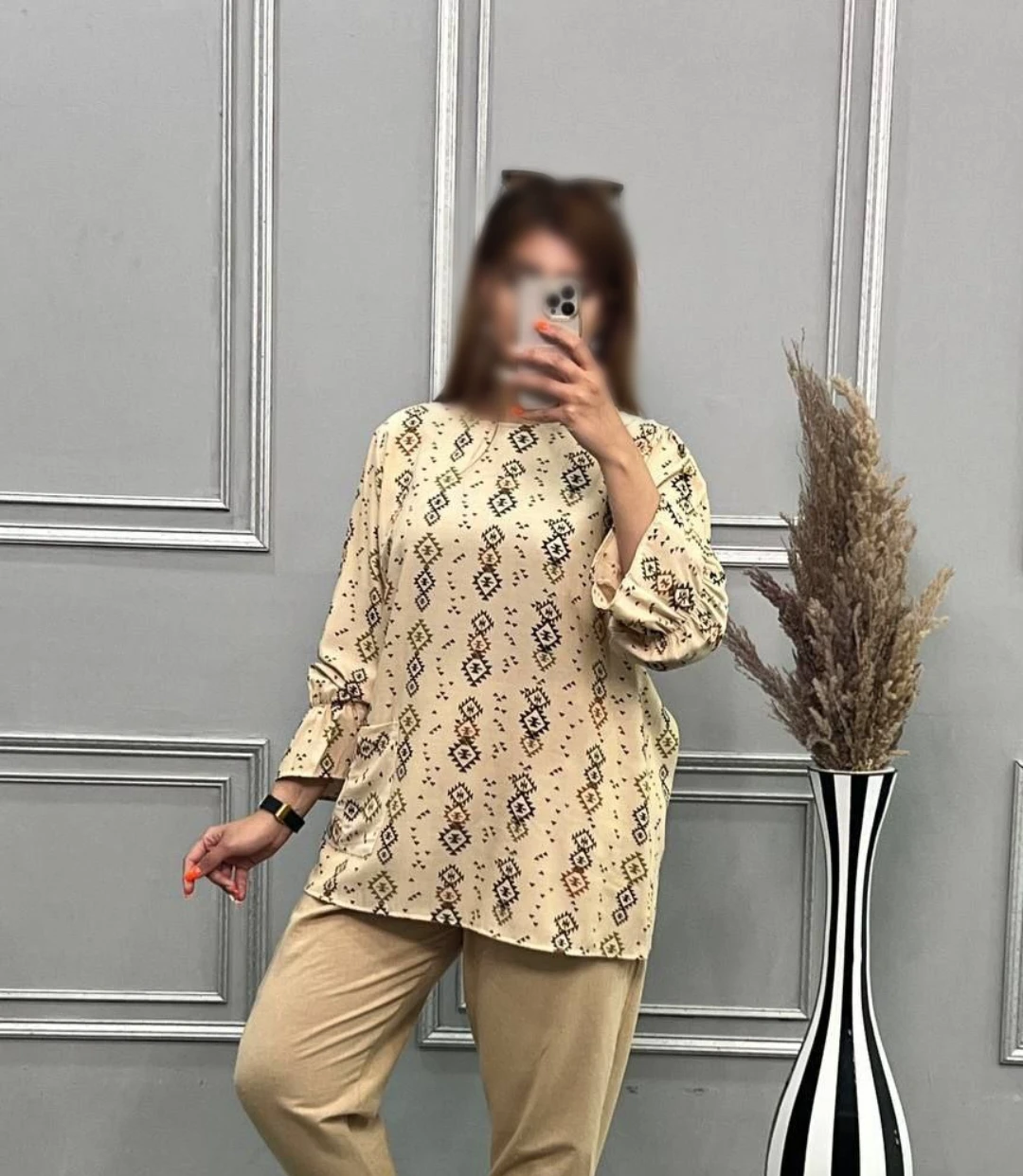 مانتو جلوبسته تک جیب کد 50147