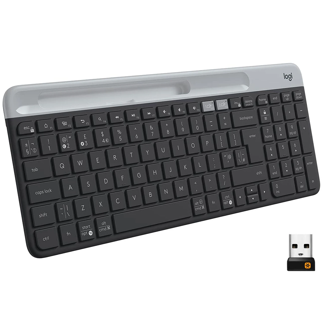 کیبورد بی سیم لاجیتک Logitech مدل K580 با چیدمان Chrome OS