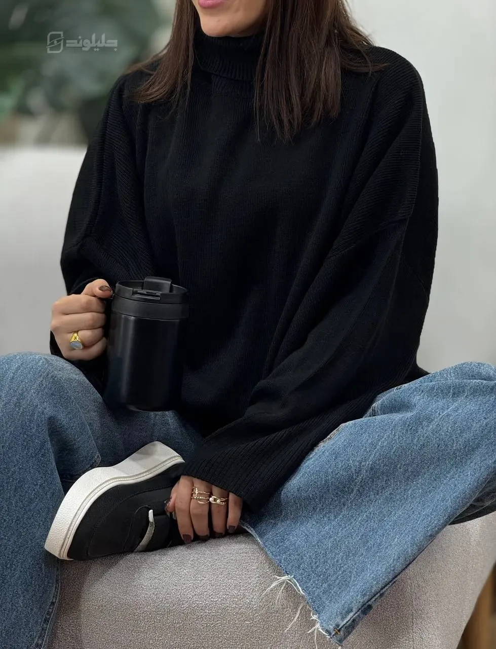 پلیور بافت یقه اسکی وانیا 5