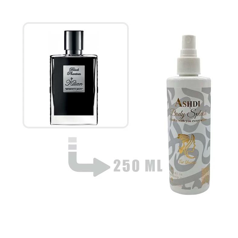 بادی اسپلش عطر ادکلن بای کیلیان بلک فانتوم مردانه و زنانه 250 میل By Kilian Black Phantom 250ml
