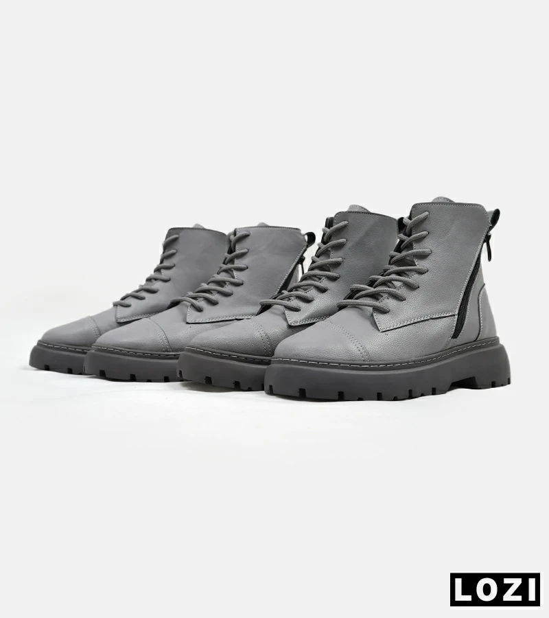 نیم بوت چرمی مردانه طوسی Timberland مدل 5432