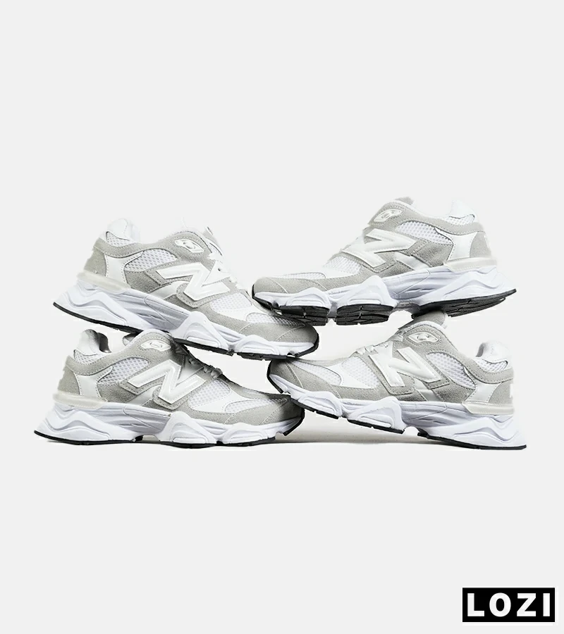 کفش کتانی زنانه سفید طوسی NEW BALANCE 9060 مدل 7229