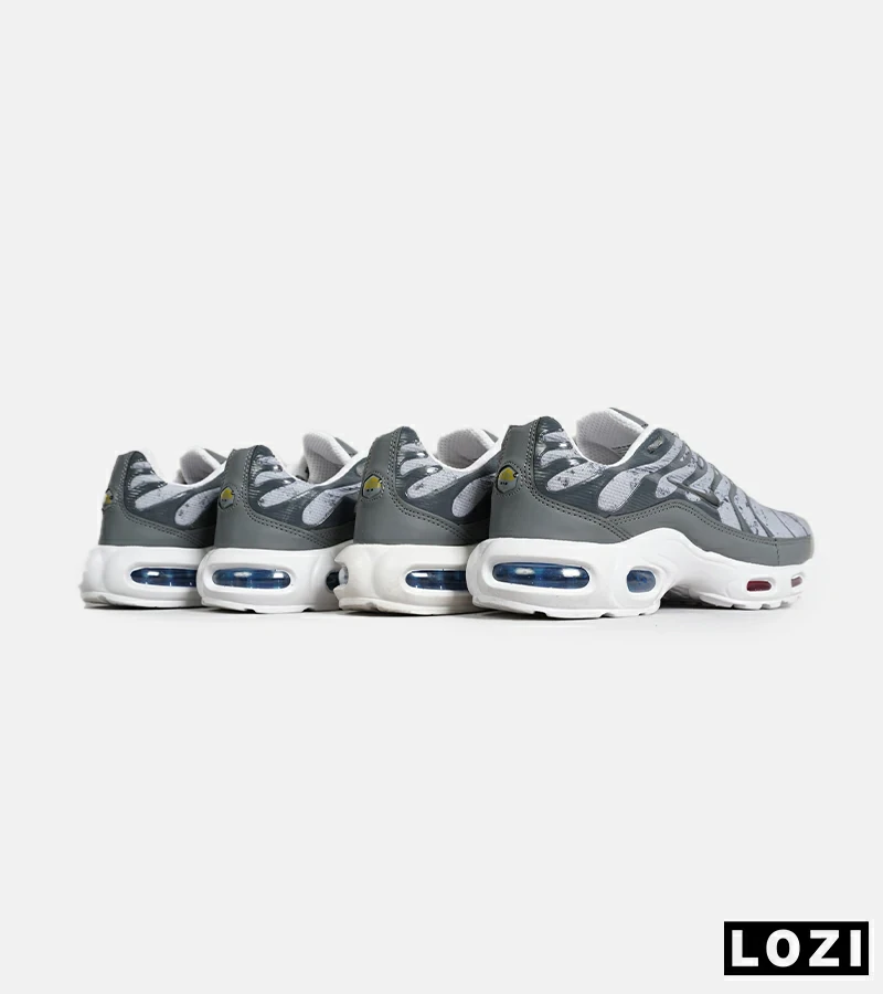 کفش کتانی مردانه و زنانه سفید طوسی NIKE AirMax Plus TN Ultra مدل 7031