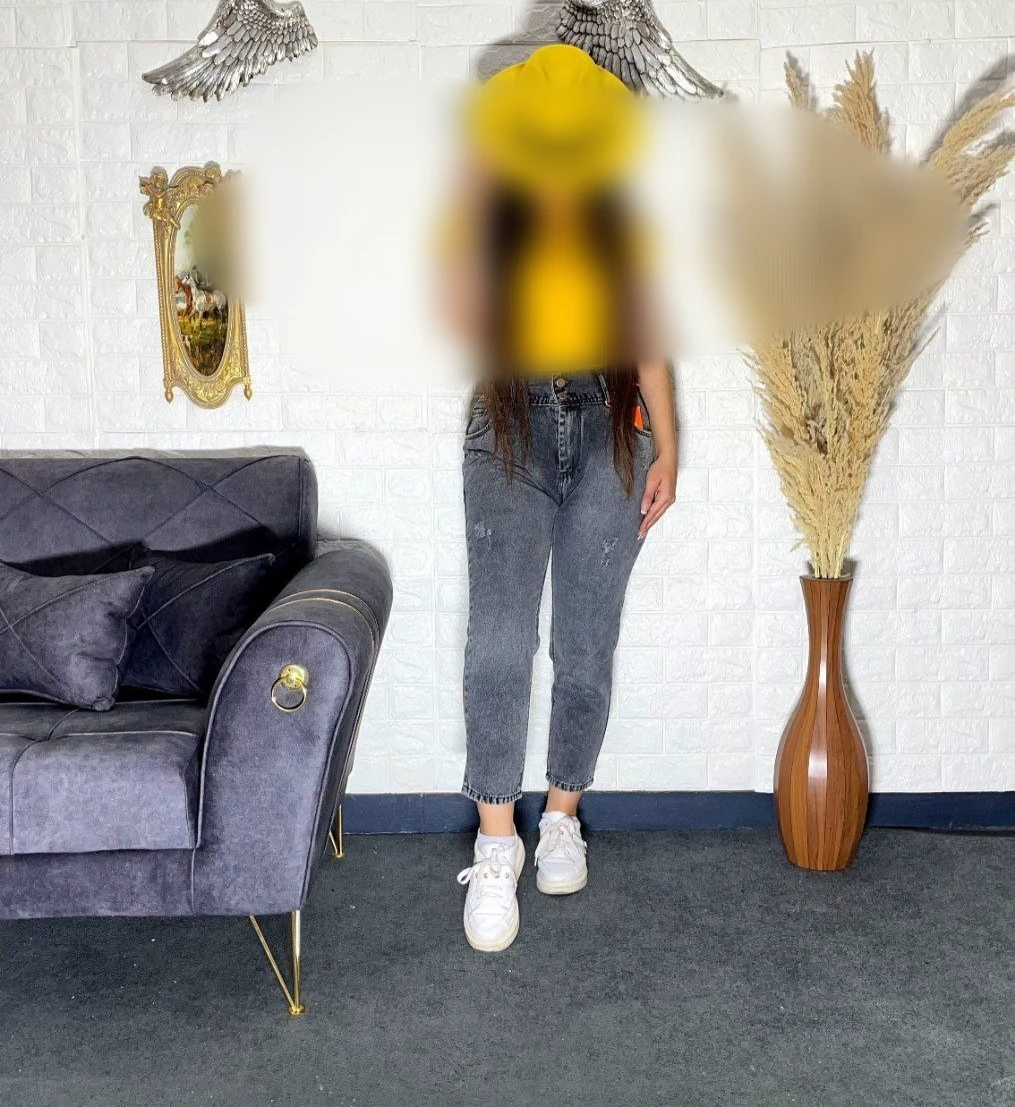 شلوار لی جذب طوسی