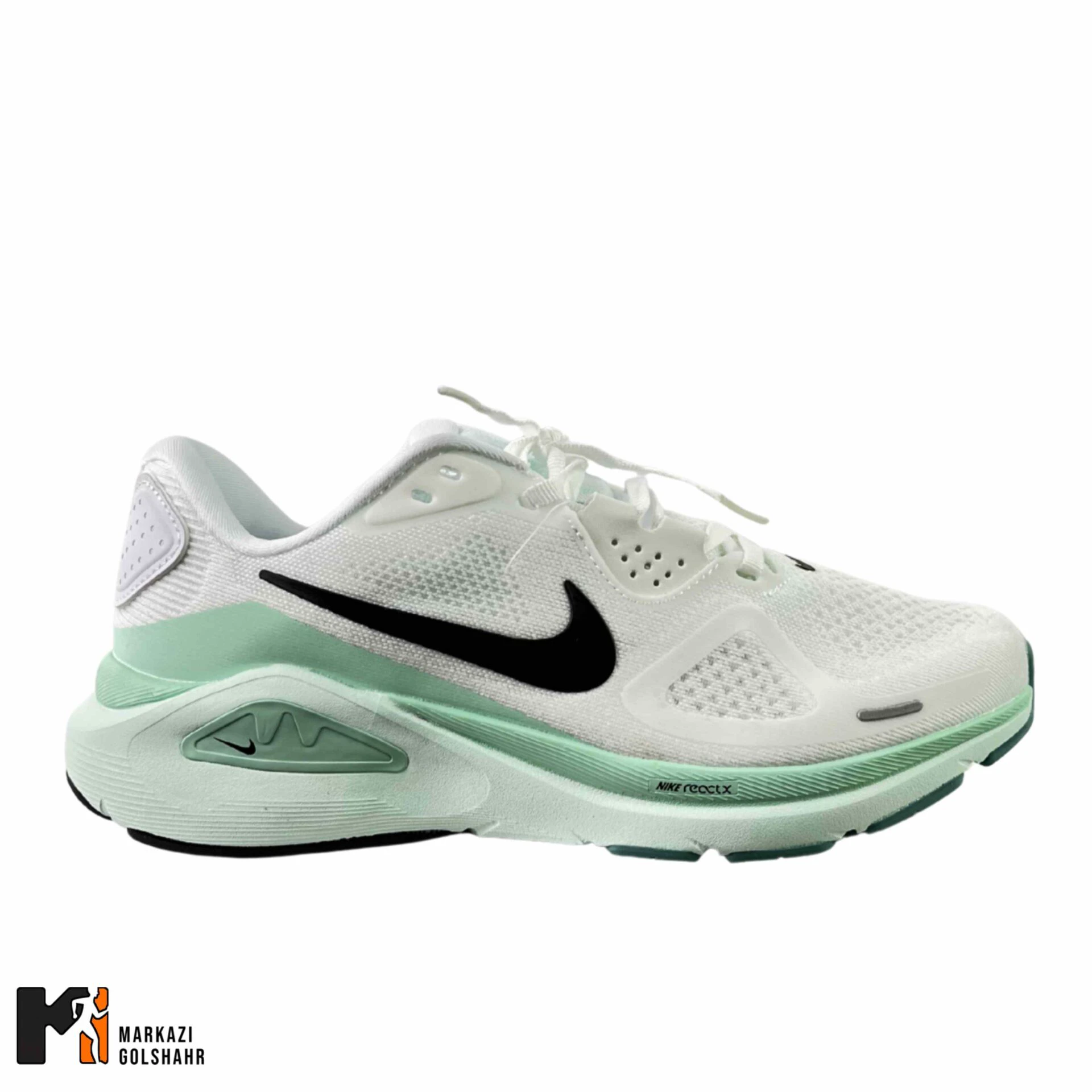 کفش زنانه نایک سفید سبز مدل structure26