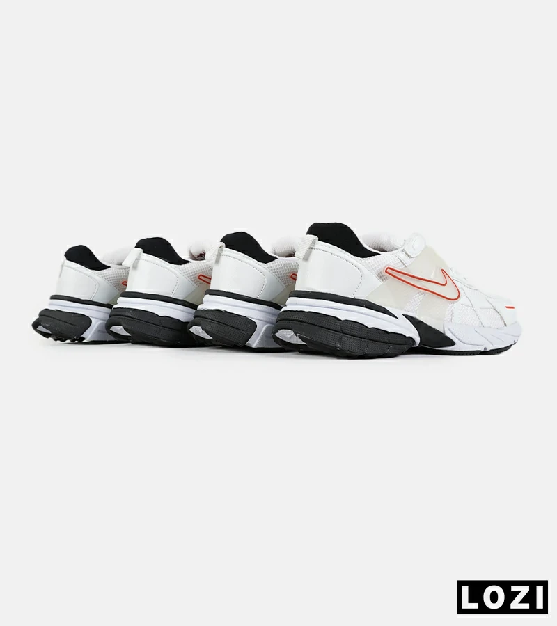 کفش کتانی مردانه و زنانه سفید قرمز مشکی Nike cushlon مدل 7445