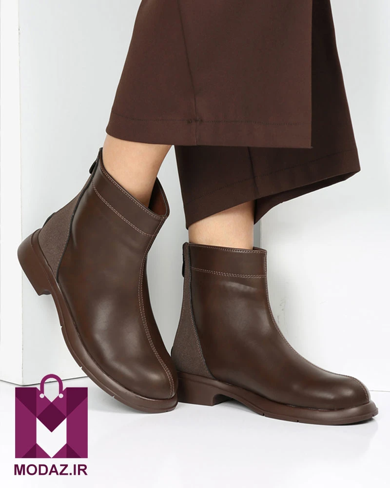نیم بوت زنانه زمستانه چرمی BOOT 8410