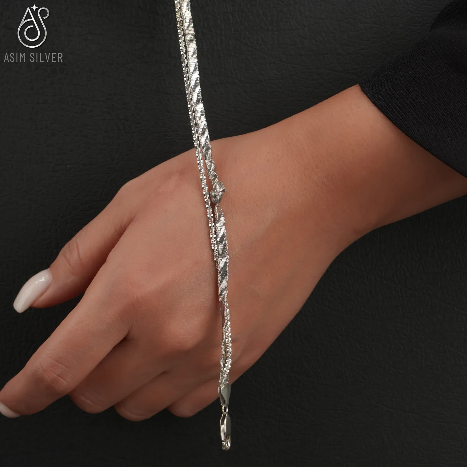 دستبند نقره گره (سیلور)