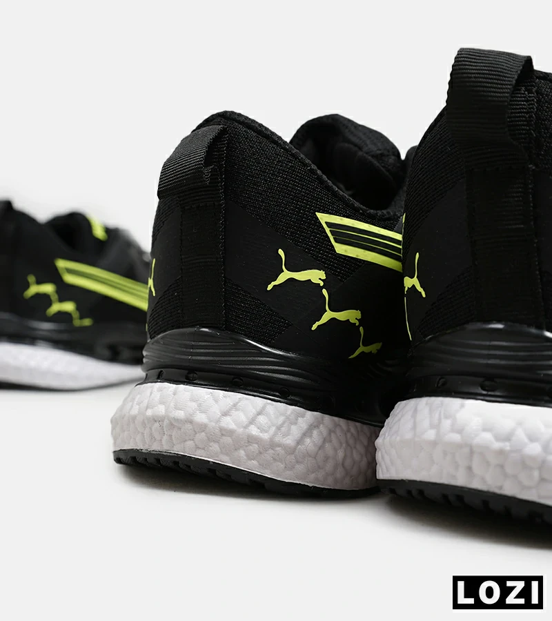 کفش کتانی ورزشی مردانه و زنانه مشکی سبز PUMA مدل 5442