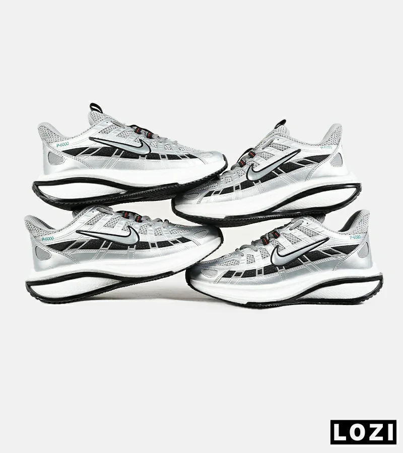 کفش کتانی مردانه و زنانه طوسی نایک NIKE P-6000 مدل 7391