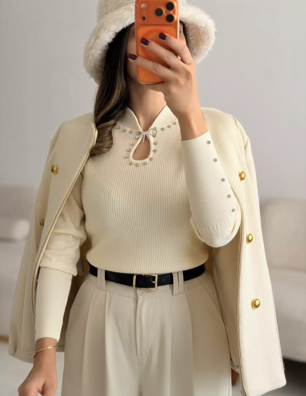 بلوز بافت پاپیون 3407