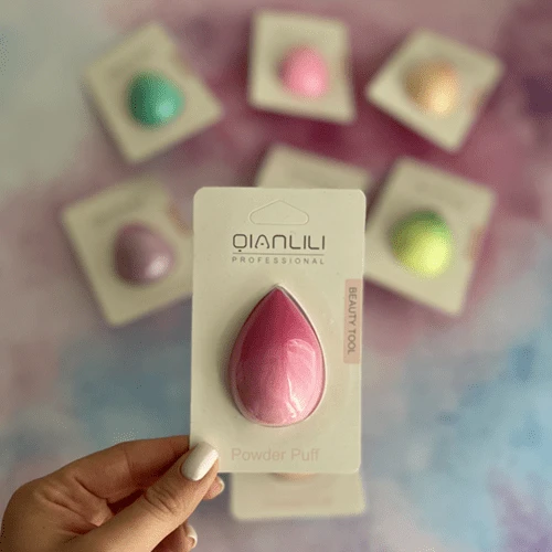 اسفنج آرایشی تخم مرغی رنگ رندوم