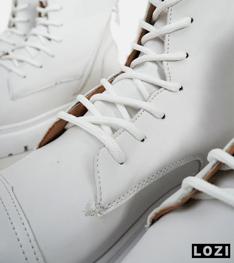 نیم بوت چرمی مردانه سفید Timberland مدل 5942