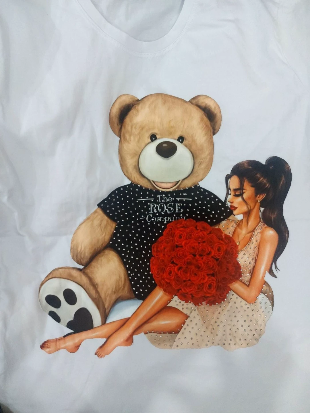 تیشرت نخ پنبه طرح دار