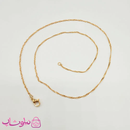 زنجیر زنانه سنگاپوری برند ژوپینگ ظریف 45 سانت کد 1091