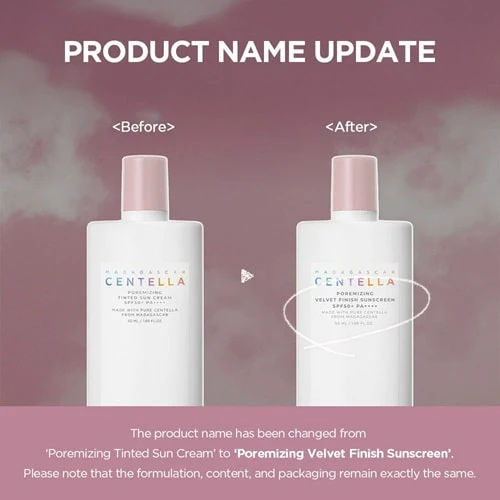 ضد آفتاب رنگی کوچک کننده منافذ سنتلا اسکین Skin 1004 ماداگاسکار 50 میل