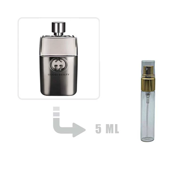 دکانت عطر ادکلن گوچی گیلتی مردانه 5 میل اصلی Gucci Guilty Pour Homme for Men 5ml