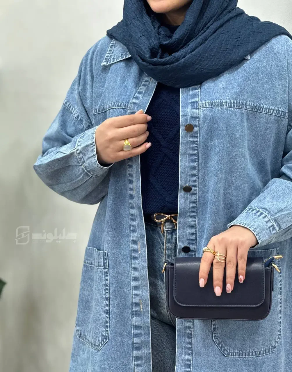 کت جین بلند پاییزه کیمیا