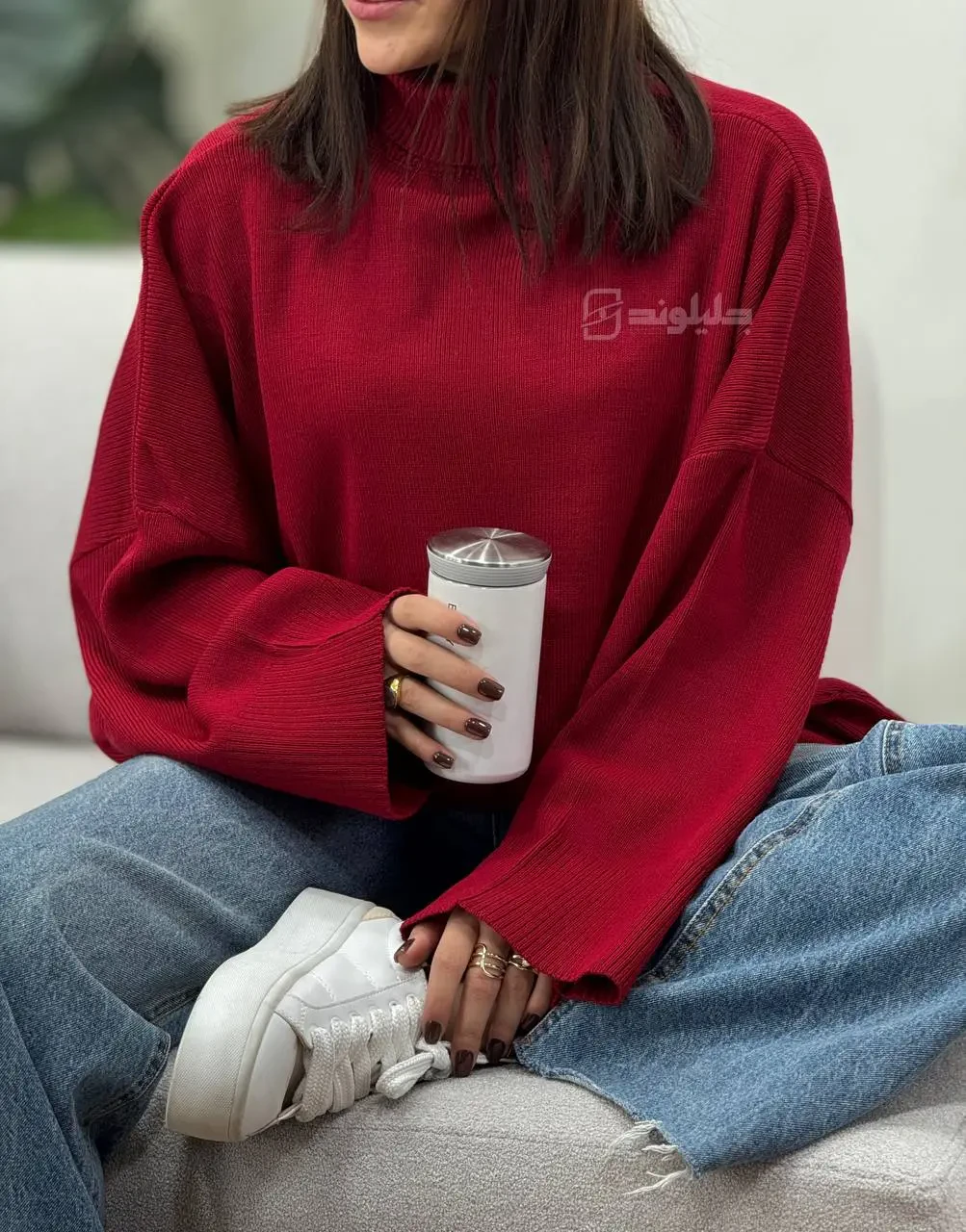 پلیور بافت یقه اسکی وانیا 5